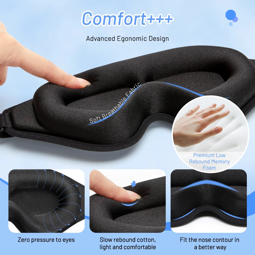 Lunience™ 3D Sleep Mask - Ultimate Comfort for Deep Sleep